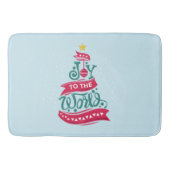 世界のクリスマス引用文タイポグラフィ バスマット (正面)