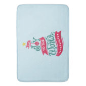 世界のクリスマス引用文タイポグラフィ バスマット (正面縦)