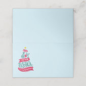 世界のクリスマス引用文タイポグラフィ プレイスカード (外部開封)