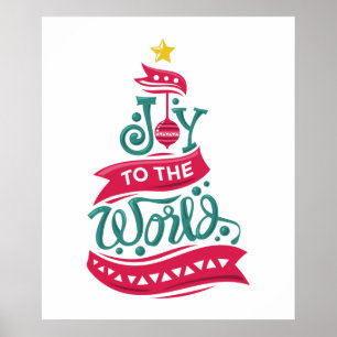 世界のクリスマス引用文タイポグラフィ ポスター