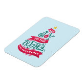 世界のクリスマス引用文タイポグラフィ マグネット (左側)