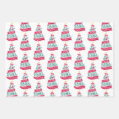 世界のクリスマス引用文タイポグラフィ ラッピングペーパーシート (正面3)