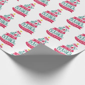世界のクリスマス引用文タイポグラフィ ラッピングペーパー (角)