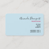 世界のクリスマス引用文タイポグラフィ 名刺 (裏面)