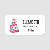 世界のクリスマス引用文タイポグラフィ 名札 (正面)