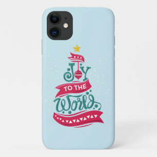 世界のクリスマス引用文タイポグラフィ iPhone 11 ケース
