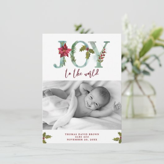 世界のクリスマス新生児の写真 シーズンカード (スタンド正面)