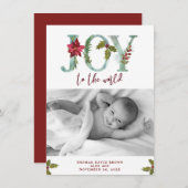 世界のクリスマス新生児の写真 シーズンカード (正面/裏面)