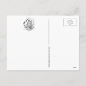 世界のクリスマス書エレガント道への喜び シーズンポストカード (裏面)