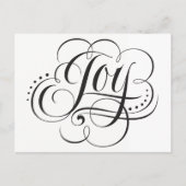 世界のクリスマス書エレガント道への喜び シーズンポストカード (正面)