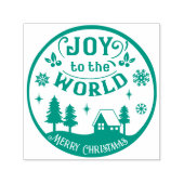 世界のクリスマス風景への喜び セルフインキングスタンプ (デザイン)