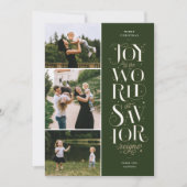 世界のクリスマス・カードへの喜び シーズンカード (正面)