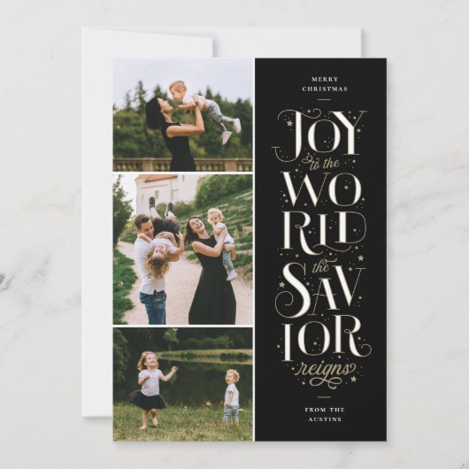 世界のクリスマス・カードへの喜び シーズンカード (正面)