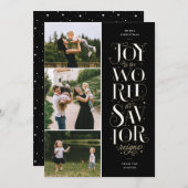 世界のクリスマス・カードへの喜び シーズンカード (正面/裏面)