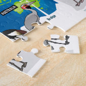 世界のクレーン ジグソーパズル (側面)