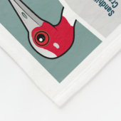 世界のクレーン フリースブランケット (角)