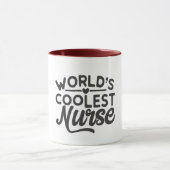 世界のクールナースおもしろい医療看護 マグカップ (中央)