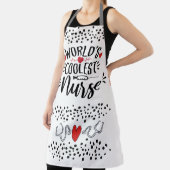 世界のクールナースはスポット赤いハート エプロン (インサイチュ)