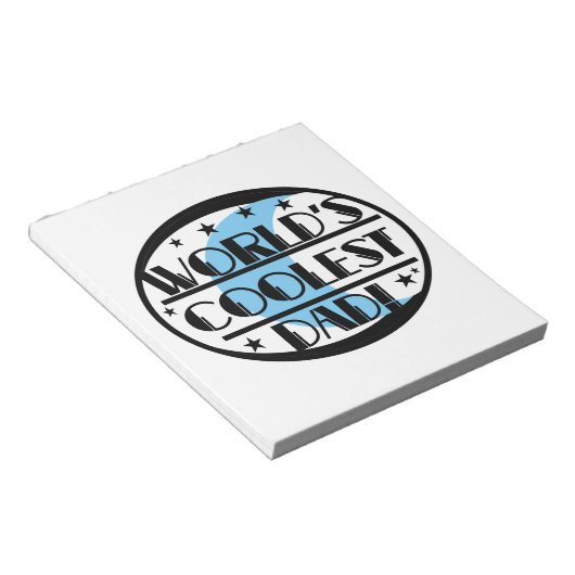 世界のクールパパギフト ノートパッド (アングル)