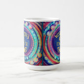 世界のクールパパモダン鼓動 コーヒーマグカップ (中央)