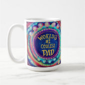 世界のクールパパモダン鼓動 コーヒーマグカップ (左)