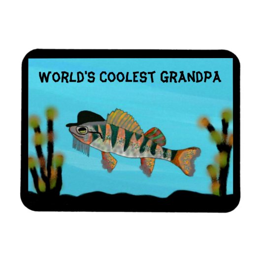 世界のクールGRANDPA Premium Magnet マグネット (横)