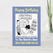 世界のグリーティング最高のカード販売者 カード (正面)