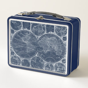 世界のグローブスの青写真 メタルランチボックス