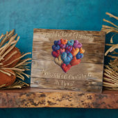 世界のグ最高のラマ名パーソナライズされたハート フォトプラーク (側面)