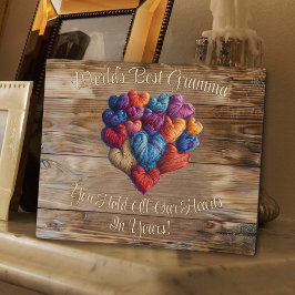 世界のグ最高のラマ名パーソナライズされたハート フォトプラーク