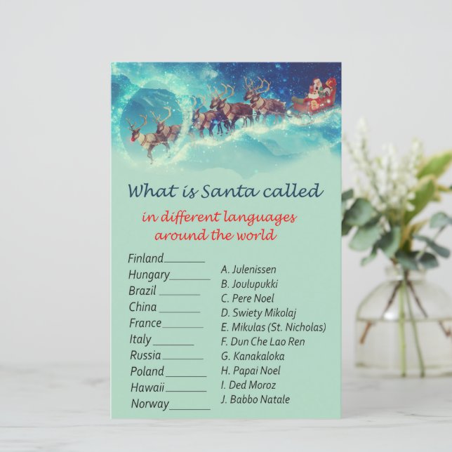 世界のゲームの周りのサンタのトナカイのクリスマス (スタンド正面)