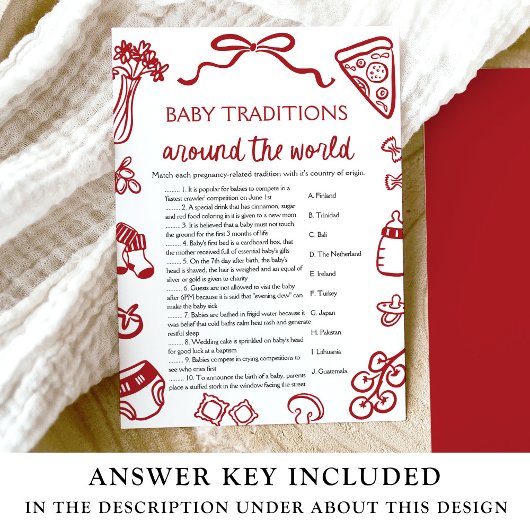 世界のゲームを取り巻く手描きベビーの伝統 招待状