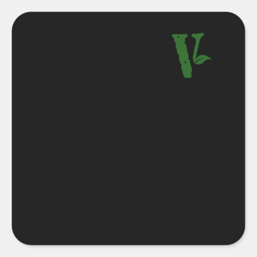 世界のコピービーガン日幸せな世界ビーガン日 – ザ スクエアシール (正面)