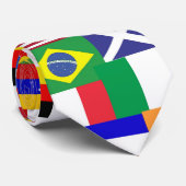 世界のコラージュの旗 ネクタイ (ロール)