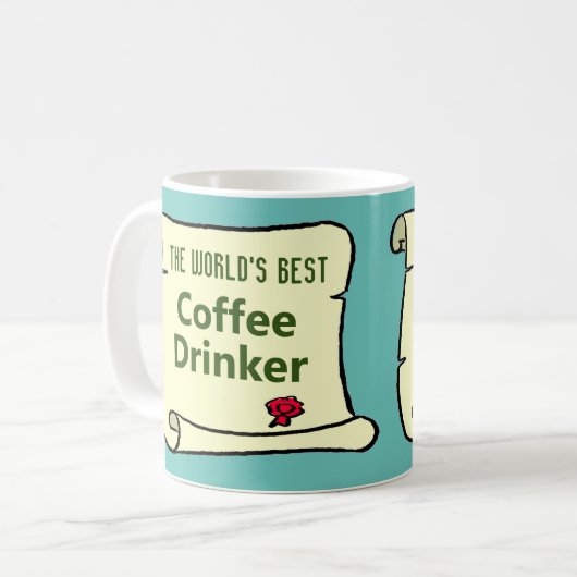 世界のコーヒー最高の飲み屋さん。 コーヒーマグカップ (正面左)