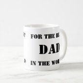 世界のコーヒー・マグの最も最高のなパパのため コーヒーマグカップ (正面右)
