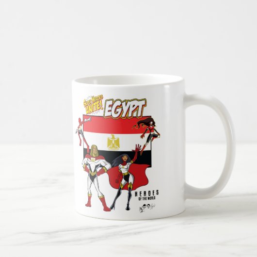 世界のコーヒー・マグ-エジプトの英雄 コーヒーマグカップ (右)
