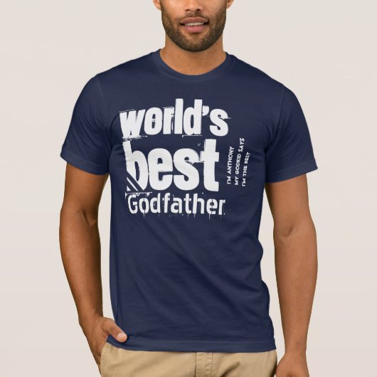 世界のゴッドファ最高のーザー(Godfar)または家族の役割 Tシャツ (正面)