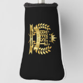 世界のゴルファー最高のブラックと金ゴールド5つ星 ゴルフヘッドカバー (回転90)