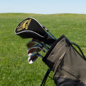 世界のゴルファー最高のブラックと金ゴールド5つ星 ゴルフヘッドカバー (インサイチュ)