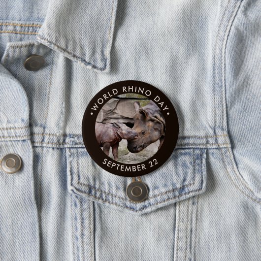 世界のサイの日 缶バッジ (インサイチュ)