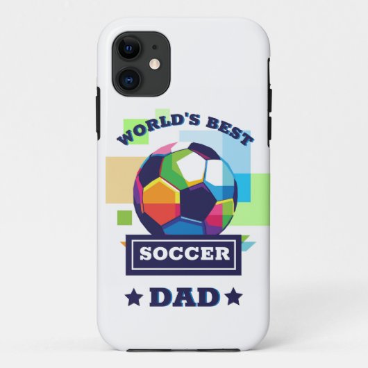 世界のサッカー最高のパパ |父の日贈り物 Case-Mate iPhoneケース (裏面)