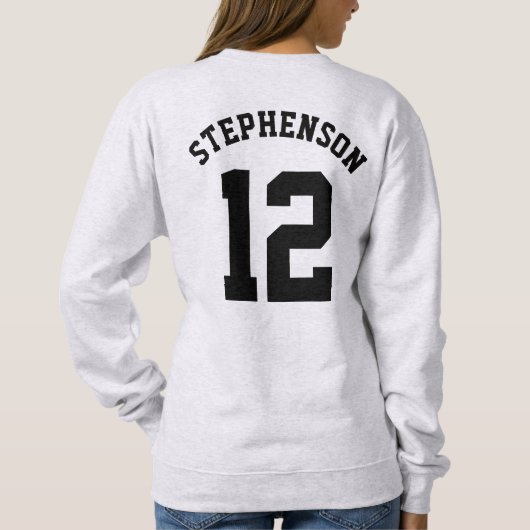 世界のサッカー最高のママチームスタイリッシュのカスタム スウェットシャツ (裏面)