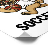 世界のサッカー最高のママ – PUGプレーヤー ポスター (角)