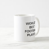 世界のサッカー最高の選手のコーヒーマグ コーヒーマグカップ (正面右)