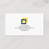 世界のサプライチェーンの衝撃波 名刺 (裏面)