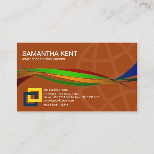 世界のサプライチェーンの衝撃波 名刺 (正面)