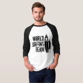 世界のサーフィンのワイシャツ Tシャツ (正面フル)