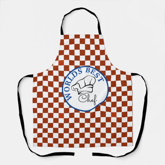 世界のシェフ最高のオールオーバープリントエプロン エプロン (正面)