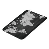 世界のシャルボードマップ マグネット (左側)